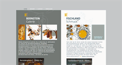 Desktop Screenshot of bernsteingalerie-ribnitz.de